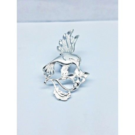 Sterling Silver Humming Bird Pendant